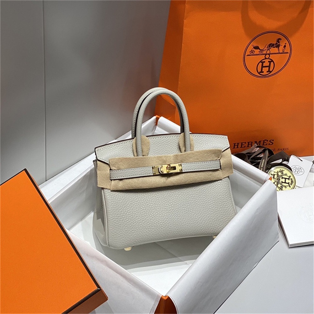 Hermes birkin 25 white handbag